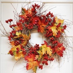 24IN HARVEST MAPLE WREATH