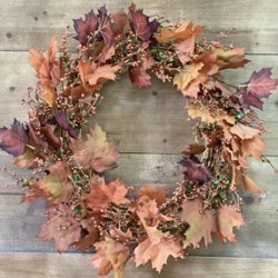21IN FALL LEAF WREATH