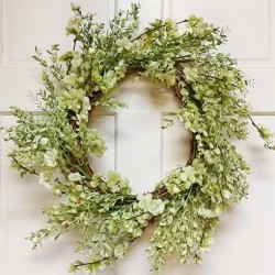 22X22X6 BLOSSOM&LEAF WREATH