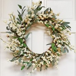 22X22X5 OLIVE LEAF&BERRY WREATH