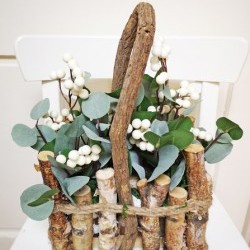 12X8X15 EUCALYPTUS BERRY BASKET