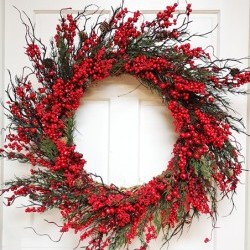 34X34X8 WILD BERRY WREATH