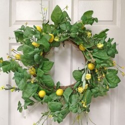 24" LEMON WREATH