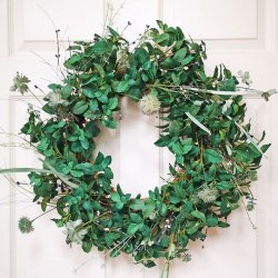 24" MINT FLORAL WREATH