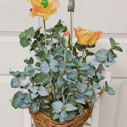 8X18 POPPY IN VINE VASE