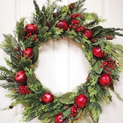36"POMOGRANATE & MAGNOIA WREATH