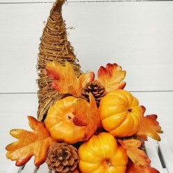 12X13X13 PUMPKIN CORNUCOPIA