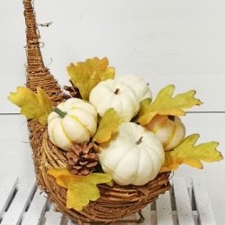 12X13X13 PUMPKIN CORNUCOPIA