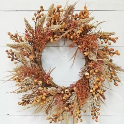24IN WHEAT WREATH