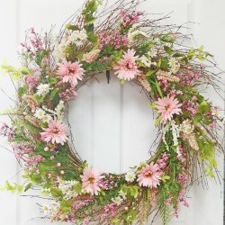 34IN DAISY WREATH