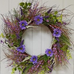 34IN DAISY WREATH