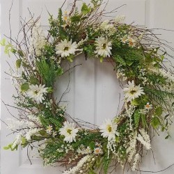 34IN DAISY WREATH