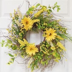 26IN DAISY WREATH