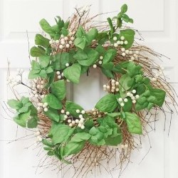 26IN LEAF&BERRY WREATH