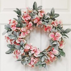 21IN LAMB'S EAR WREATH