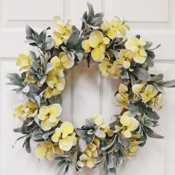 21IN LAMB'S EAR WREATH