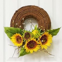 14X6X14 SUNFLOWER WREATH