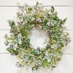 22IN ROSE&LILAC WREATH