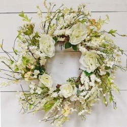 22IN LARGE ROSE WREATH