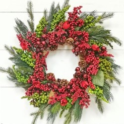 24IN TULIP PINE WREATH