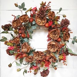 26IN FLORAL WREATH