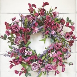 26IN FLORAL WREATH