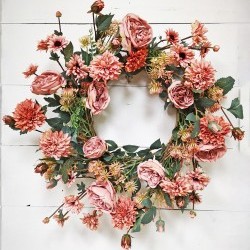 26IN FLORAL WREATH