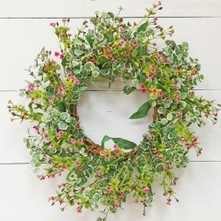 22IN BABY ROSE WREATH