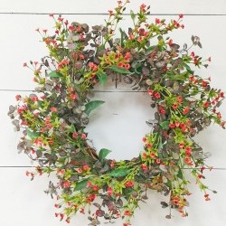 22IN BABY ROSE WREATH