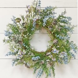 22IN MINI ROSE WREATH