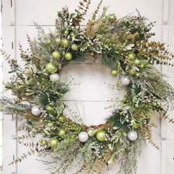 34IN GRN BALL WREATH
