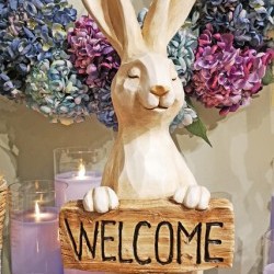 8.3X23 BUNNY W/ WELCOME
