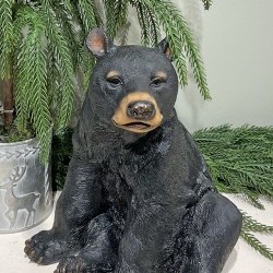 11IN SITTING BLACK BEAR