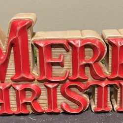 18.25X4.5 SIGN-MERRY CHRISTMAS