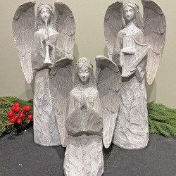 ASST 10&15IN STONE ANGELX3