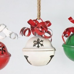 8.5X12 SNOWFLAKE BELLSX3