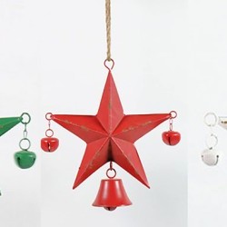 8.5X3X8.5 HANGING STAR&BELLX3