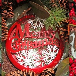 12X15.5 SNOWFLAKE&SLEIGH SIGN X