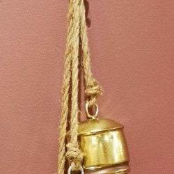 6X3X21 HANGING GOLD BELL