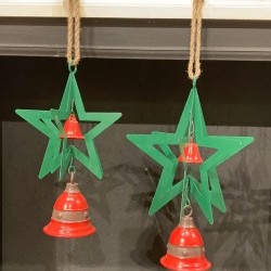 8X14&10.5X15 HANGING STAR&BELLX2