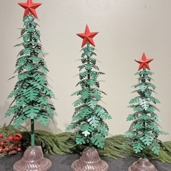 21/25/29 SNOWFLAKE TREE X 3