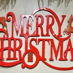 44X24 MERRY CHRISTMAS SIGN