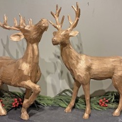 23X5X27&21X6X26 STANDING DEER X2