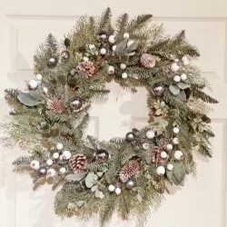 24IN EUCALYPTUS&LAMB'S EAR WREAT