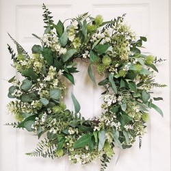 28IN MIXED EUCALYTUS WREATH