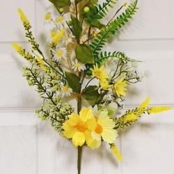 28IN DAISY&DOGWOOD SPRAY