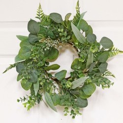 6.25/15.5IN MIX EUCALYPTUS RING