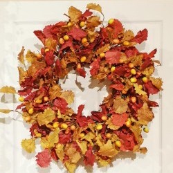 24IN OAK LEAF WREATH