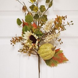 28IN PUMPKIN&GOURD SPRAY