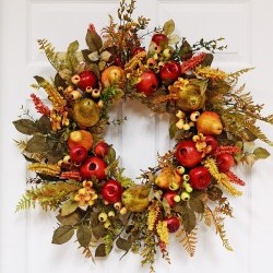 28IN MIXED FRUIT WREATH
